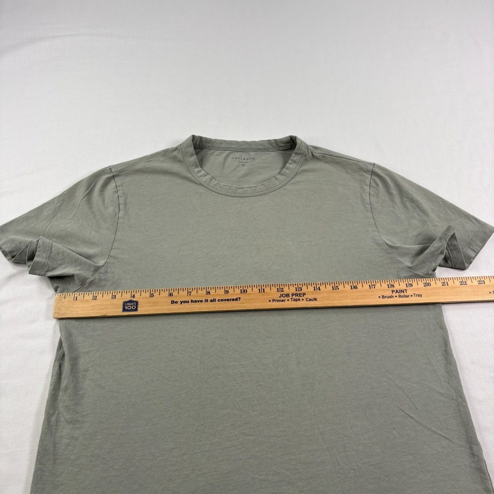 Mott & Bow Shirt Mens Medium Gray Green Crew Neck Short Sleeve Tee Huckberry - Picture 3 of 8